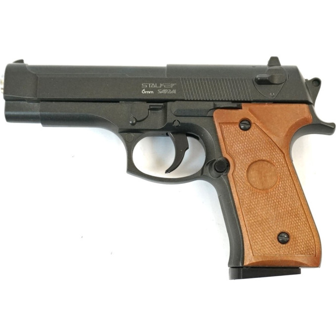 STALKER SA92M Spring 6 мм — лёгкая пружинная копия Beretta 92 SA-3307192M